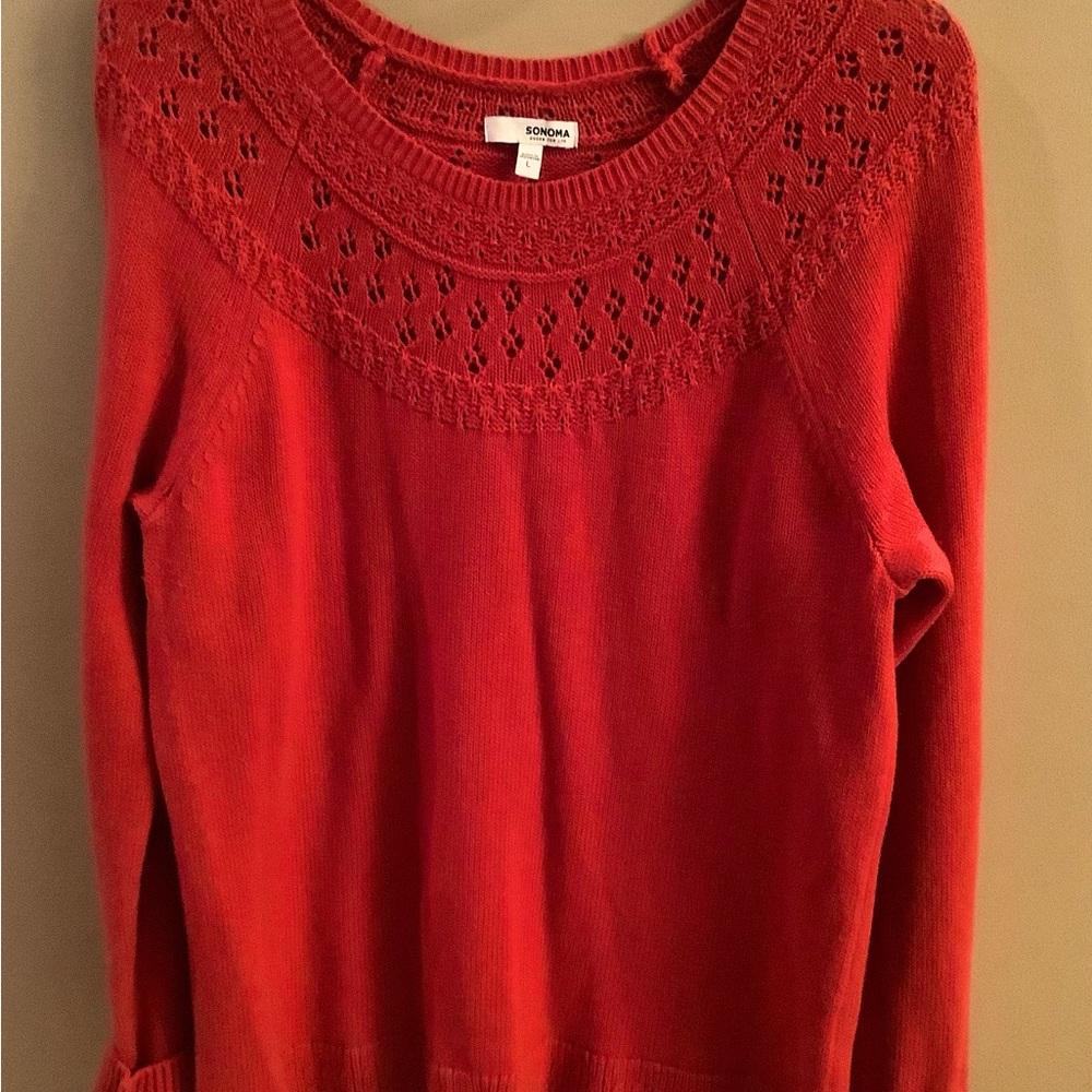 Sonoma Red sweater size L